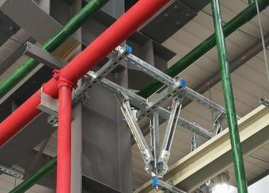 措勤该抗震支架的整体式支吊架结构协调性好